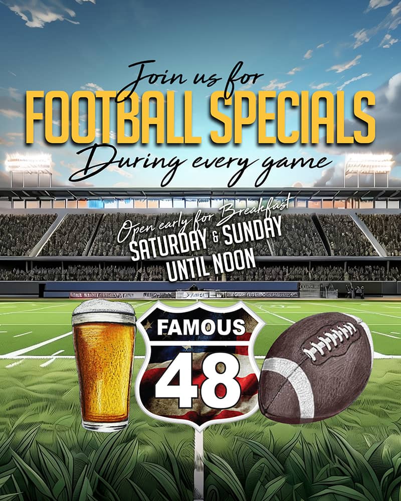 Football Drink Specials